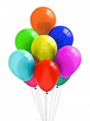Helium balloons photo