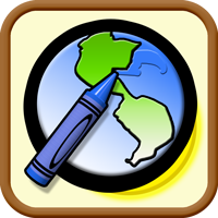 Launch icon for Color My World app for iOS and Android