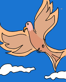 Dover hand sketch after coloring with Color My World app for iOS and Android